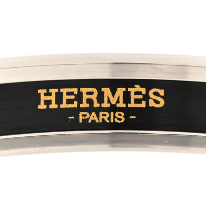 Hermes Enamel Printed Narrow Caleche Bracelet 65 Rouge H 4 of 4