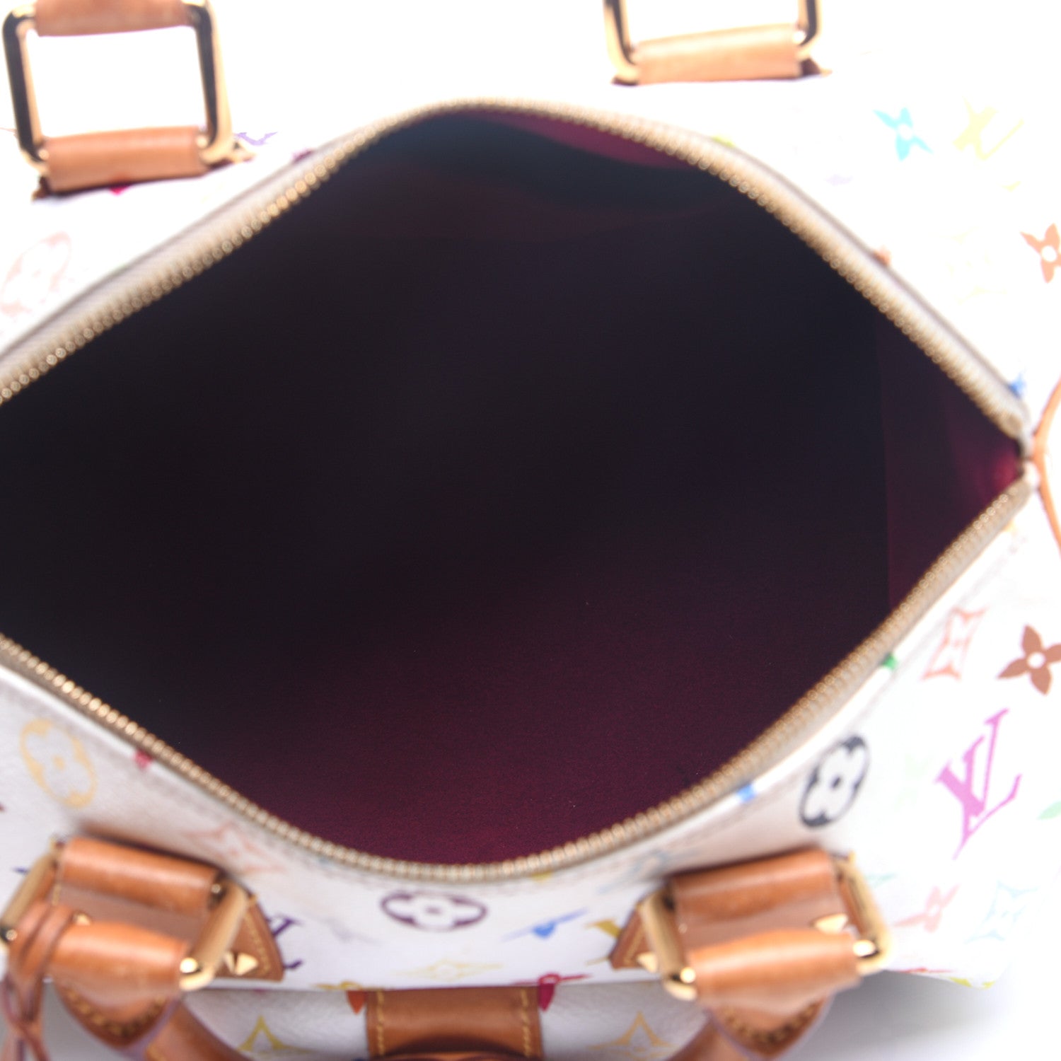 Louis Vuitton Monogram Multicolor Speedy 30 White 5 of 13