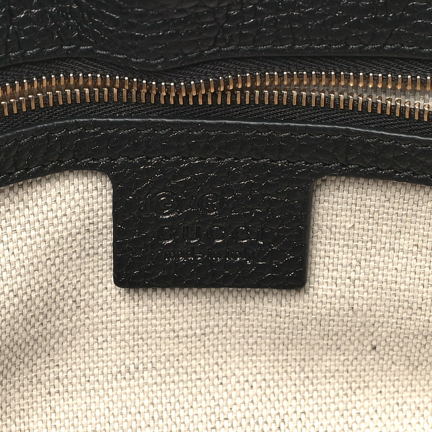 Pebbled Calfskin Medium Soho Flap Crossbody Black