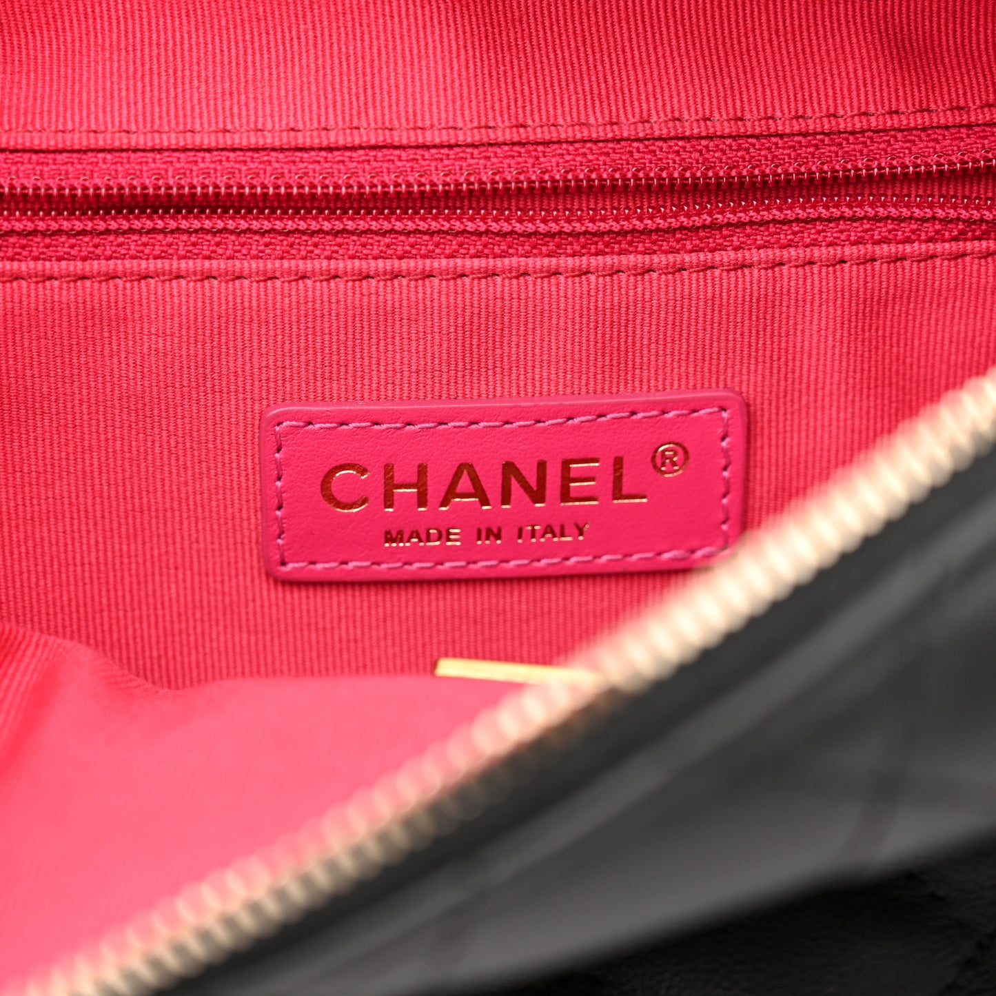 Calfskin Quilted Mini Bowling Bag Black
