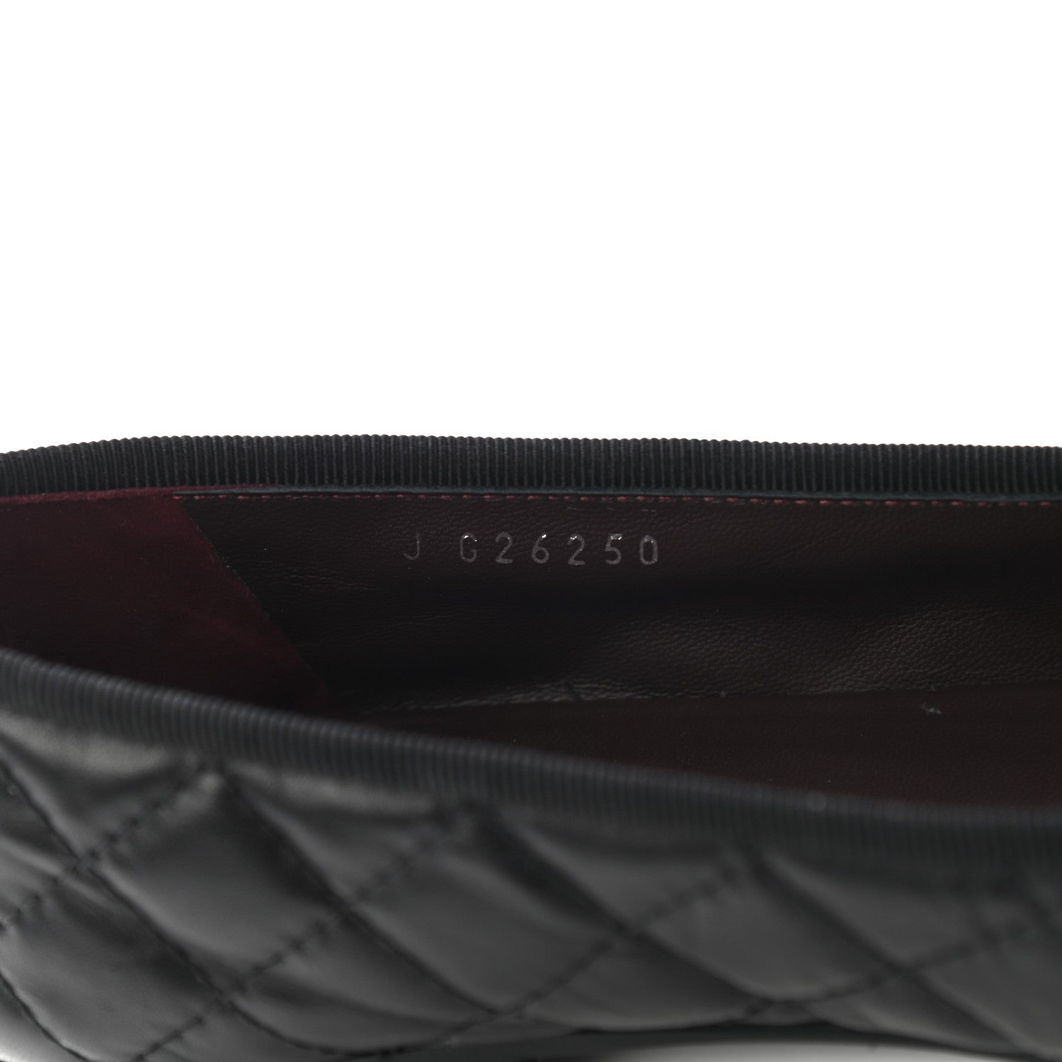 Chanel Aged Calfskin Quilted CC Cap Toe Ballerina Flats 37 Black 6 of 6