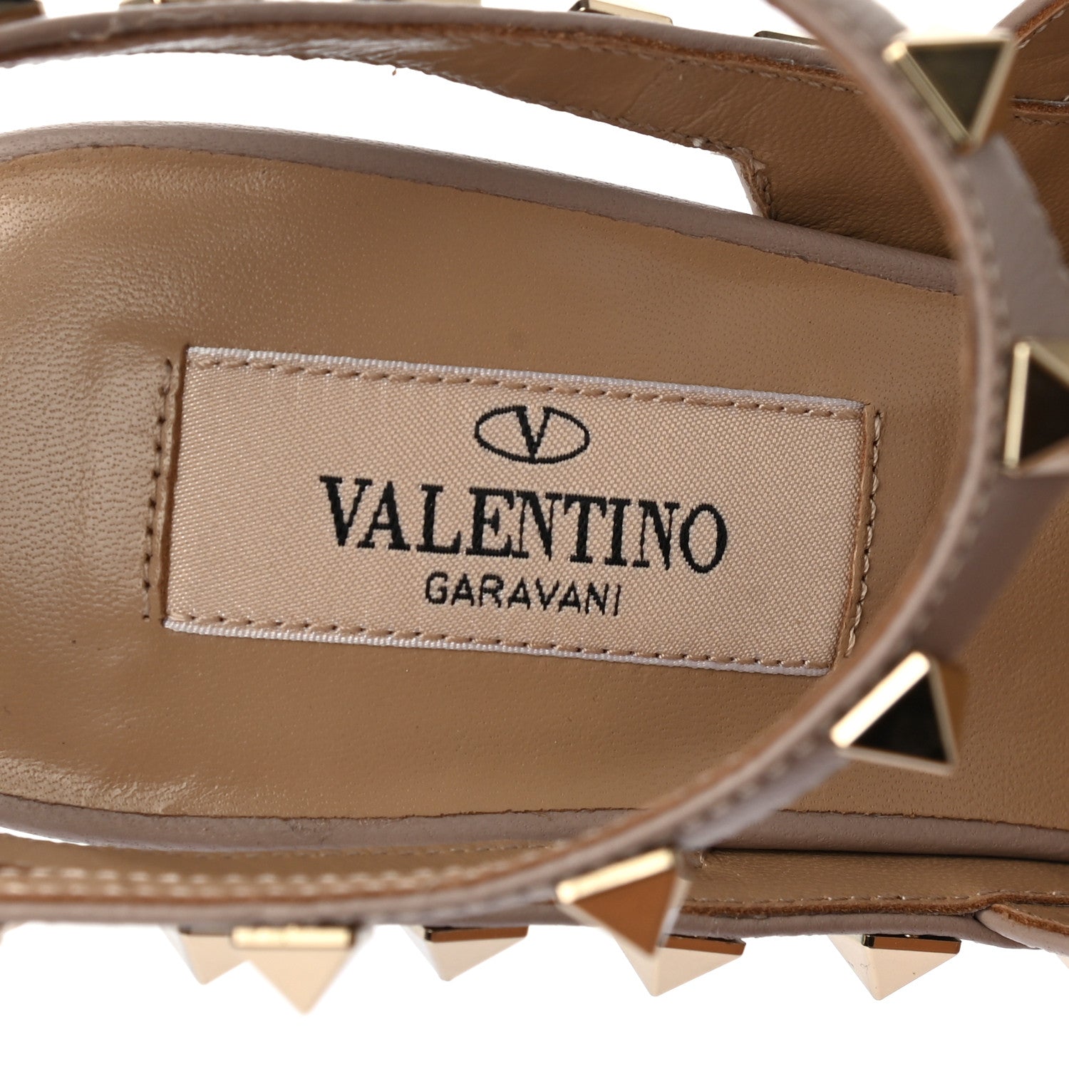 Valentino Garavani Nappa Rockstud Ankle Strap 100mm Pumps 36.5 Light Ivory Poudre 7 of 8
