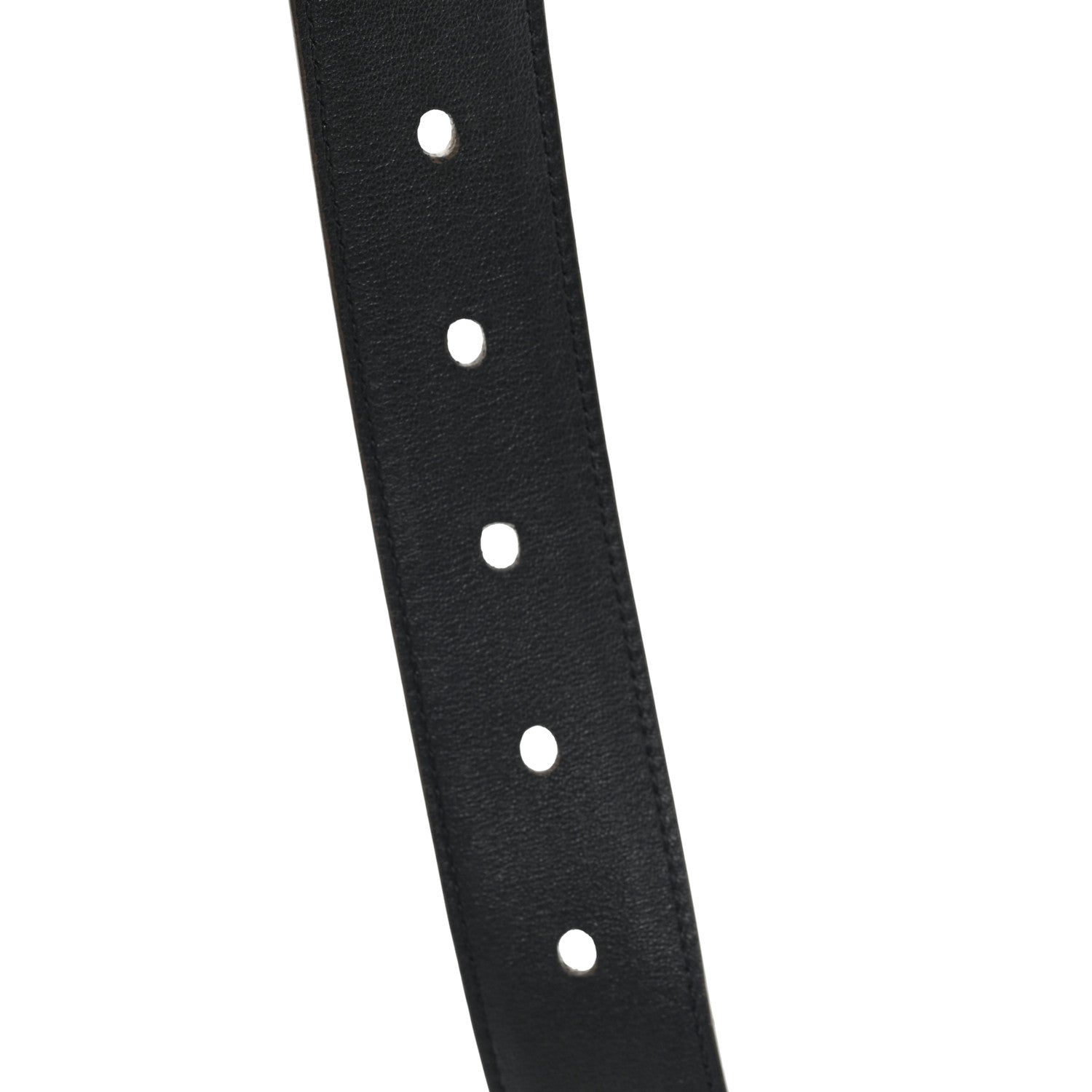 Saint Laurent Suede Monogram Square Buckle Belt 85 34 Tan Bronze 5 of 5