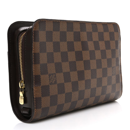 Louis Vuitton Damier Ebene Pochette Saint Louis Clutch 3 of 7