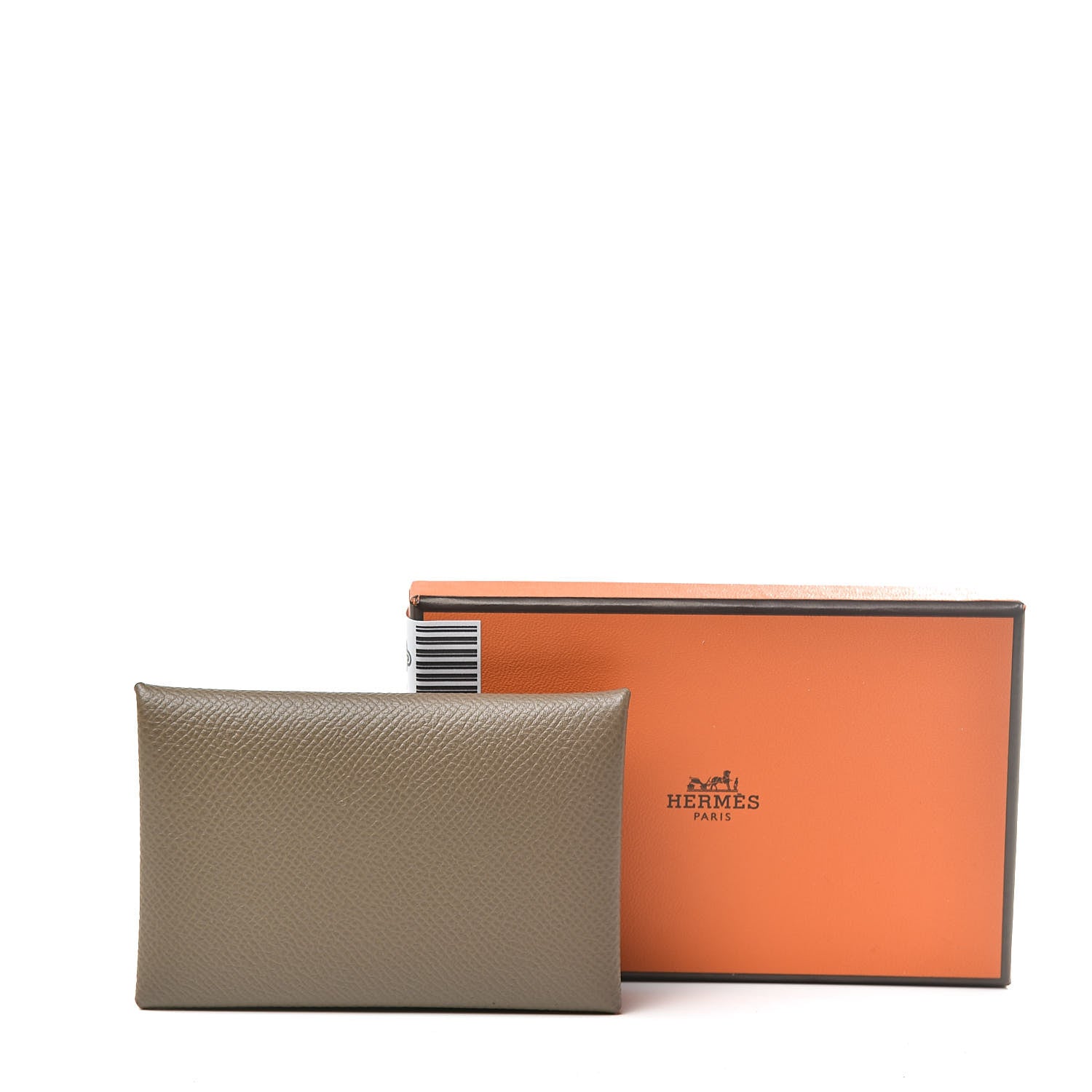 Hermes Epsom Calvi Card Case Etoupe 8 of 8