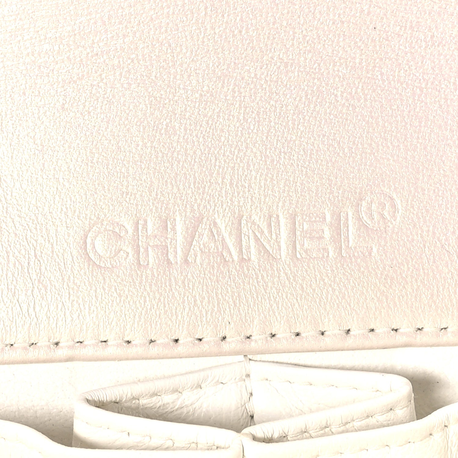 Chanel Patent Quilted East West Chocolate Bar Flap White 6 of 12