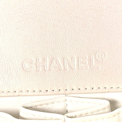 Chanel Patent Quilted East West Chocolate Bar Flap White 6 of 12