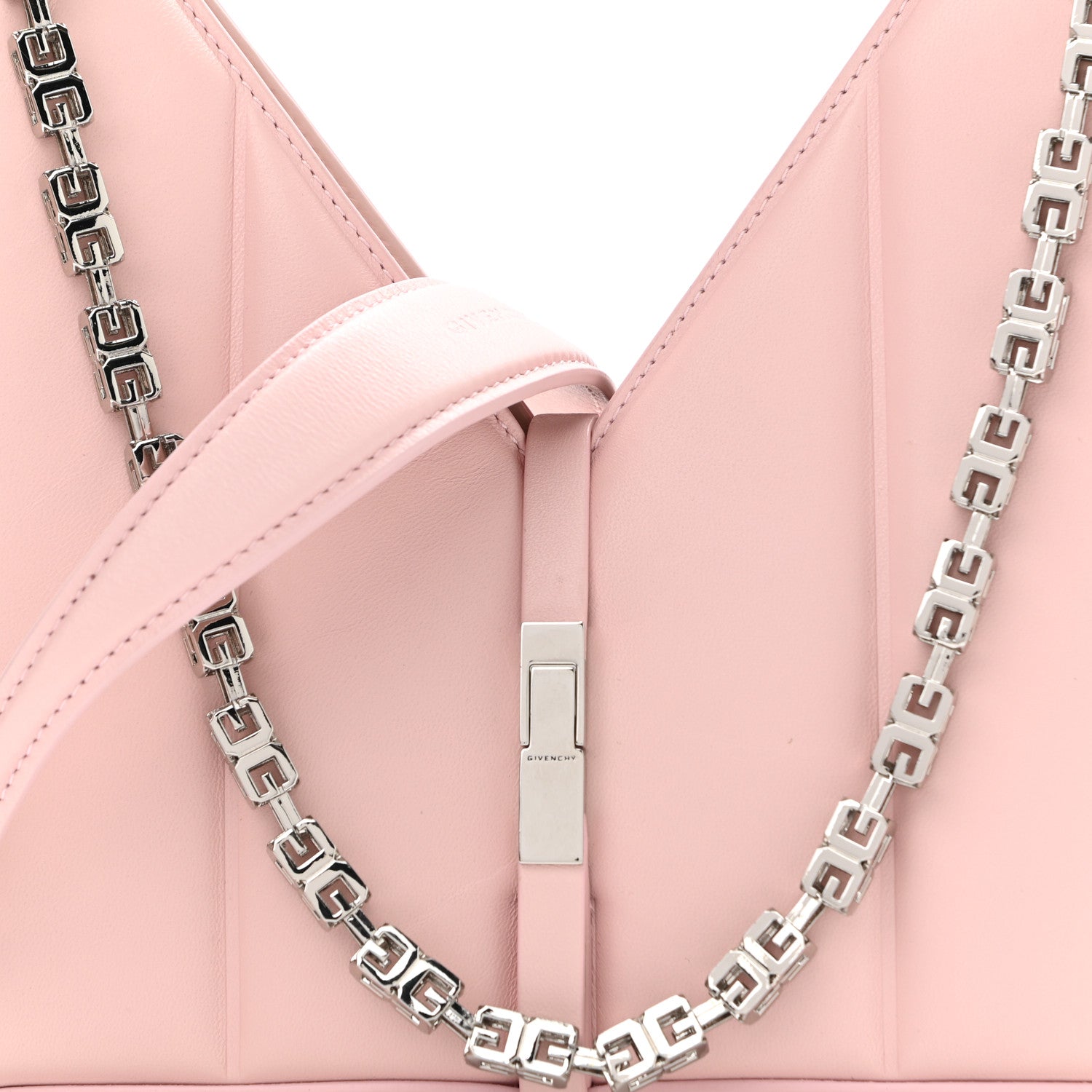 Givenchy Lambskin Padded Mini Cut Out Shoulder Bag Blush Pink 8 of 10