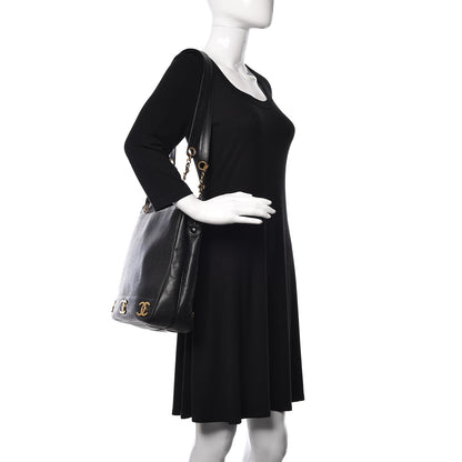 Chanel Caviar CC Shoulder Bag Black 2 of 13
