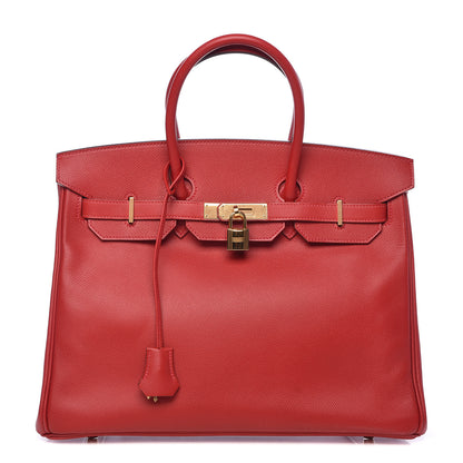 Hermes Epsom Birkin 35 Rouge Casaque 1 of 44