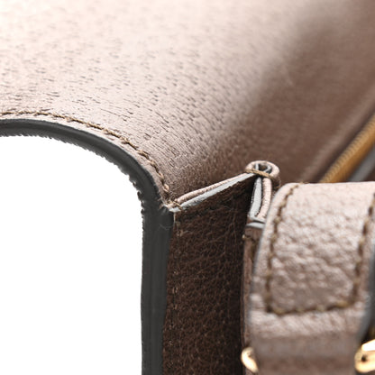 Gucci GG Supreme Monogram Web Small Ophidia Flap Messenger Bag Brown 14 of 17