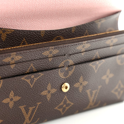 Louis Vuitton Monogram Emilie Wallet Rose Ballerine 14 of 14