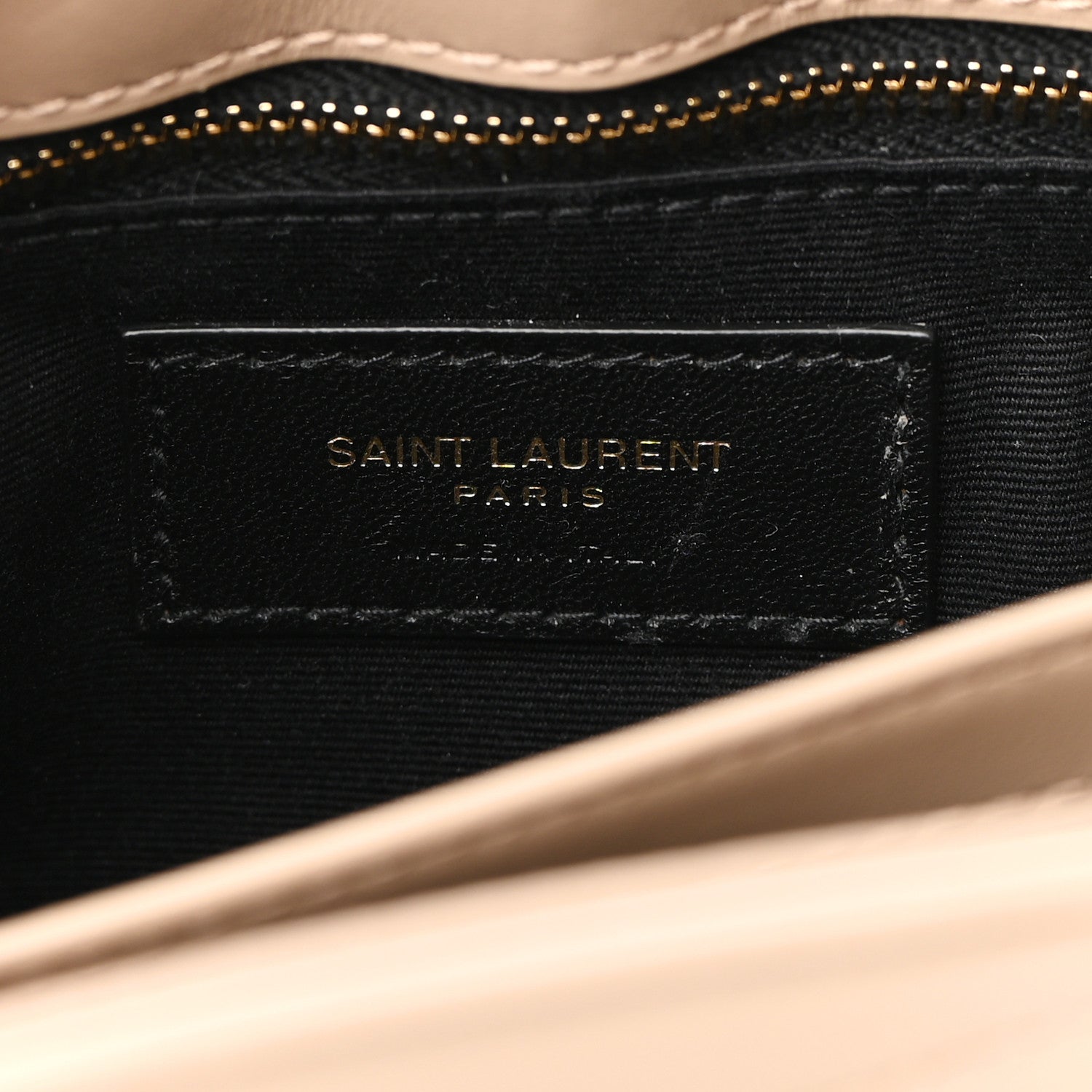 Saint Laurent Calfskin Y Quilted Monogram Toy Loulou Crossbody Bag Dark Beige 5 of 9