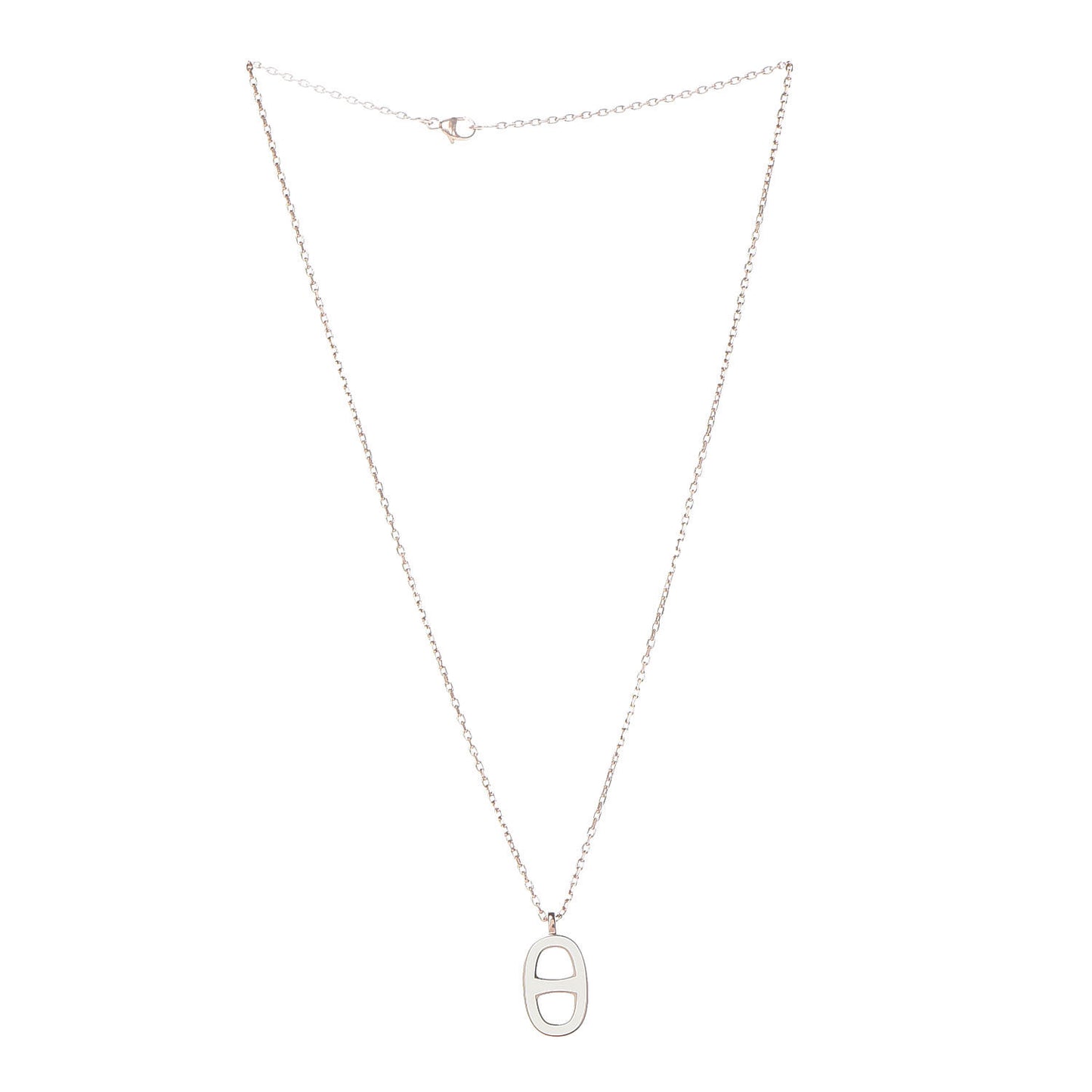 Laquered Iliade Pendant Necklace Ecru