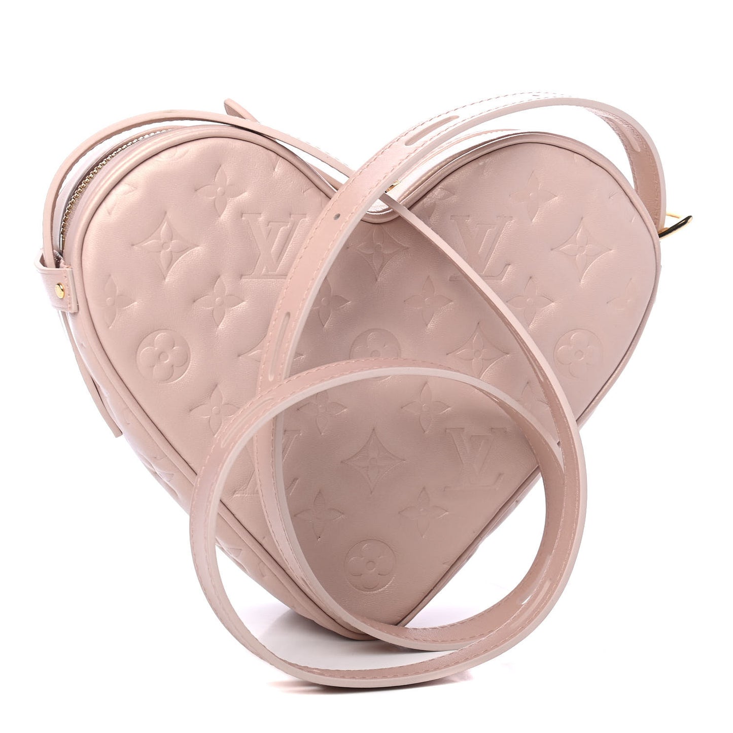 Lambskin Embossed Monogram Fall In Love Sac Coeur Light Pink