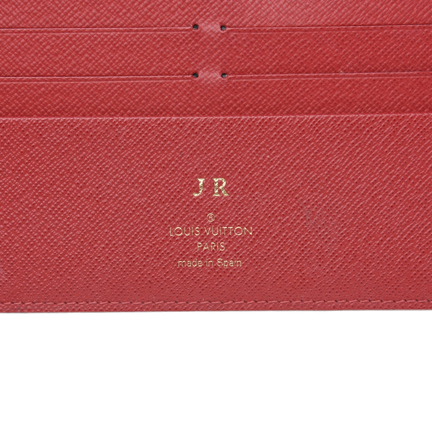 Damier Ebene Insolite Wallet Rouge