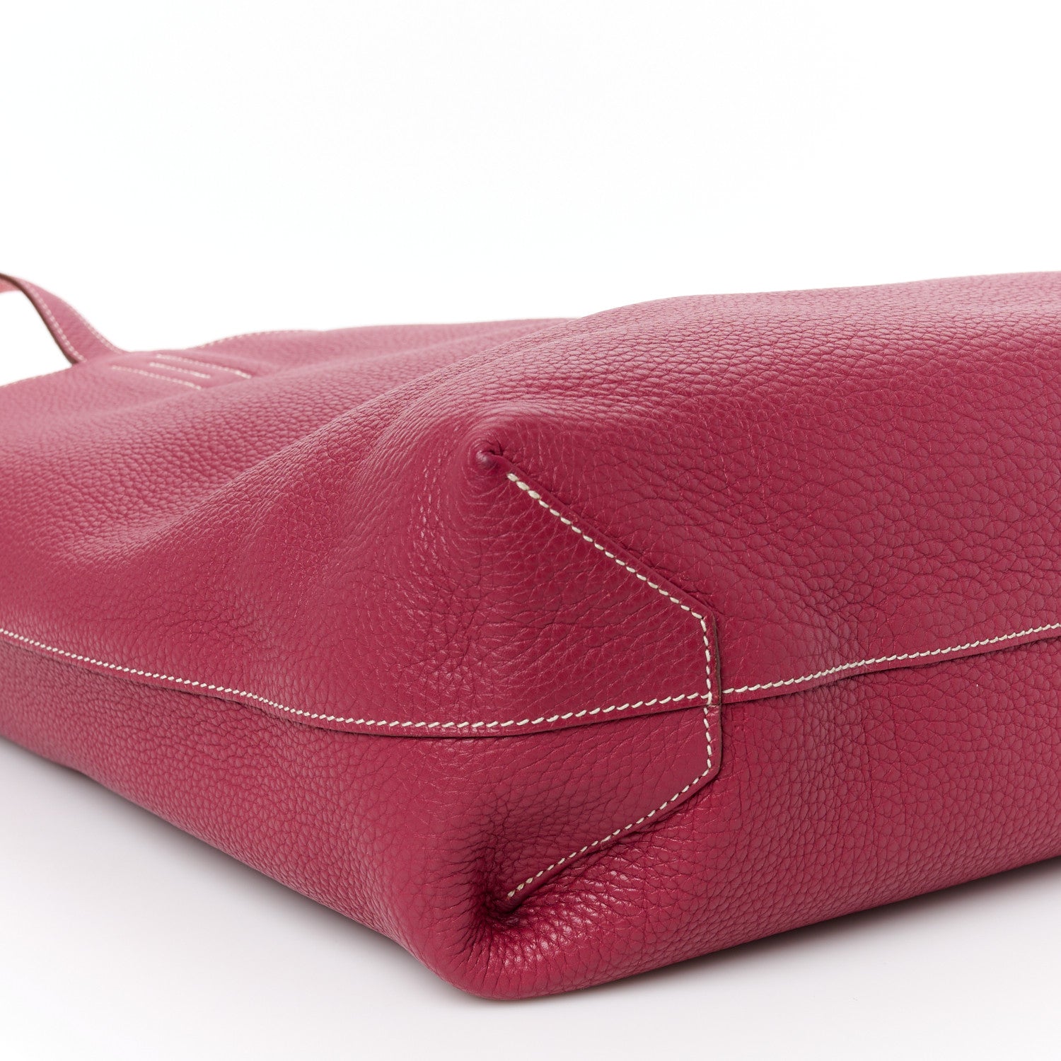 Hermes Taurillon Clemence Double Sens 36 Reversible Tote Rubis Bougainvillea 13 of 15