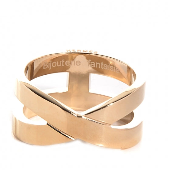 Permabrass Scarf Ring Gold