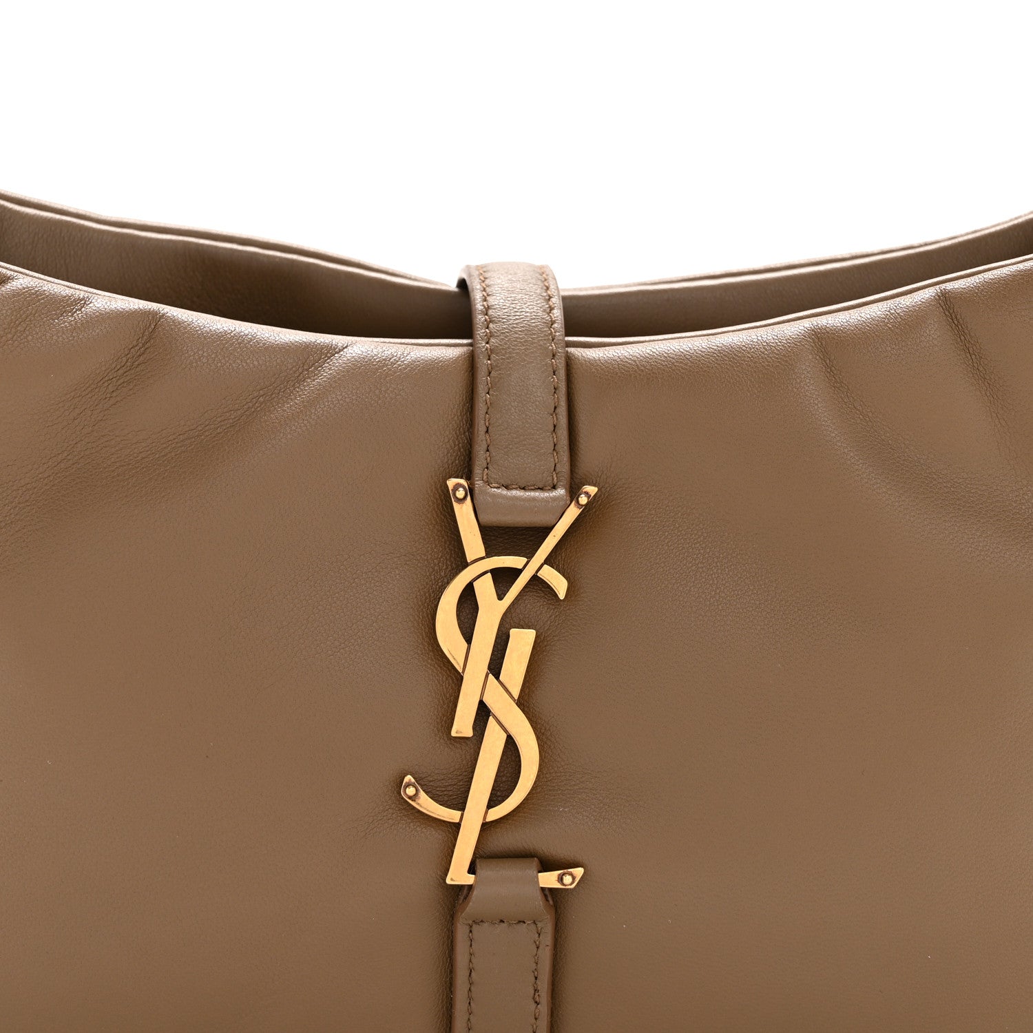 Saint Laurent Padded Lambskin Le 5 A 7 Hobo Dark Peanut 8 of 11