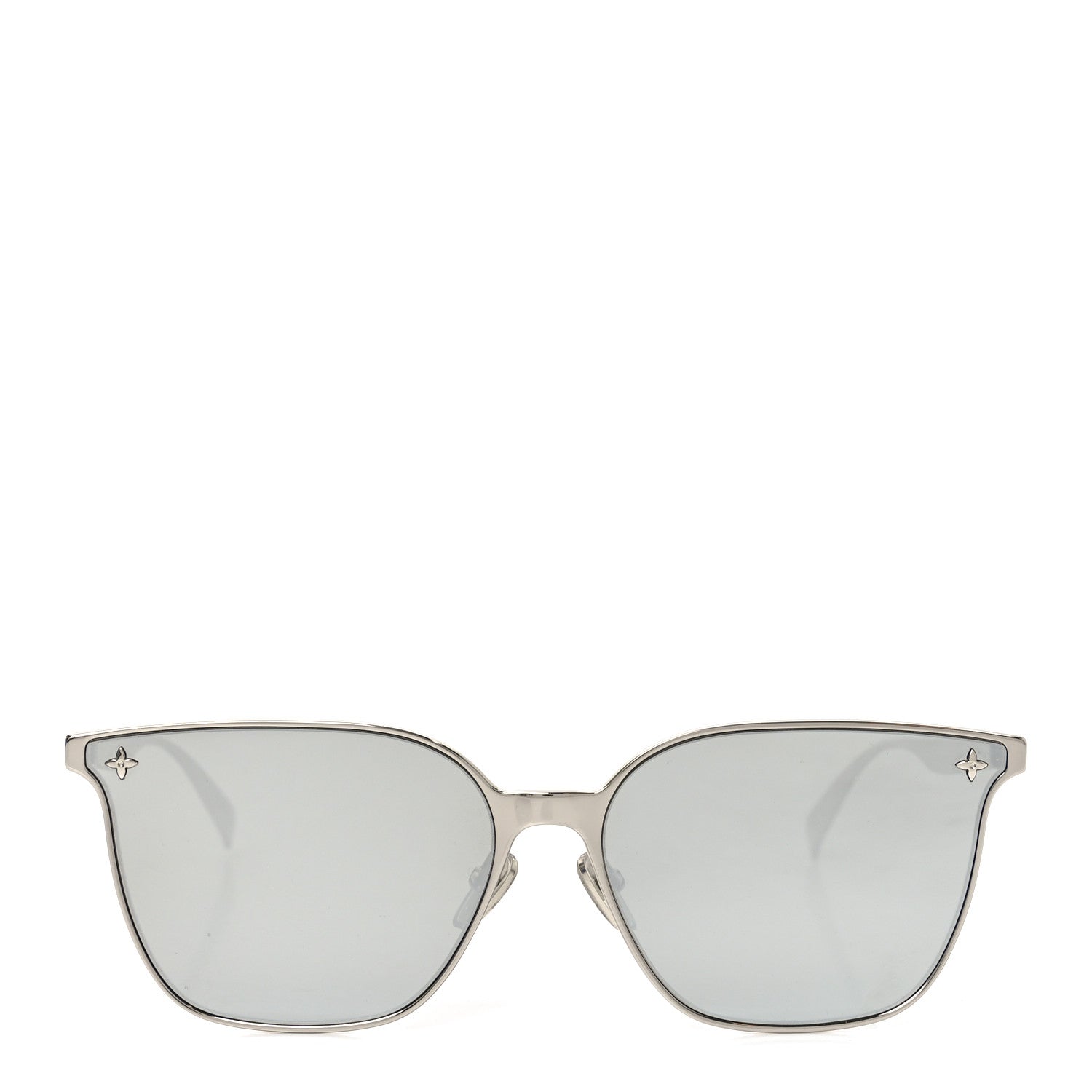 Louis Vuitton Metal My Monogram Fame Rectangle Sunglasses Z2487U Silver 2 of 7