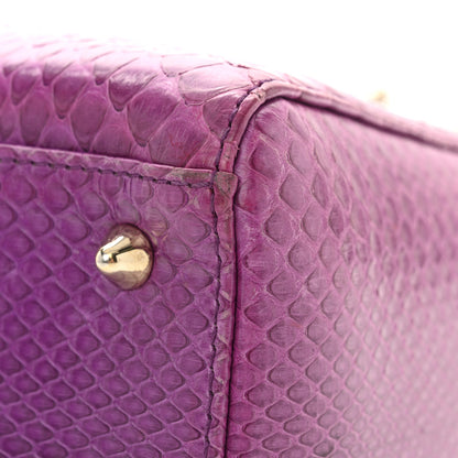 Christian Dior Snakeskin Medium Lady Dior Purple 11 of 15