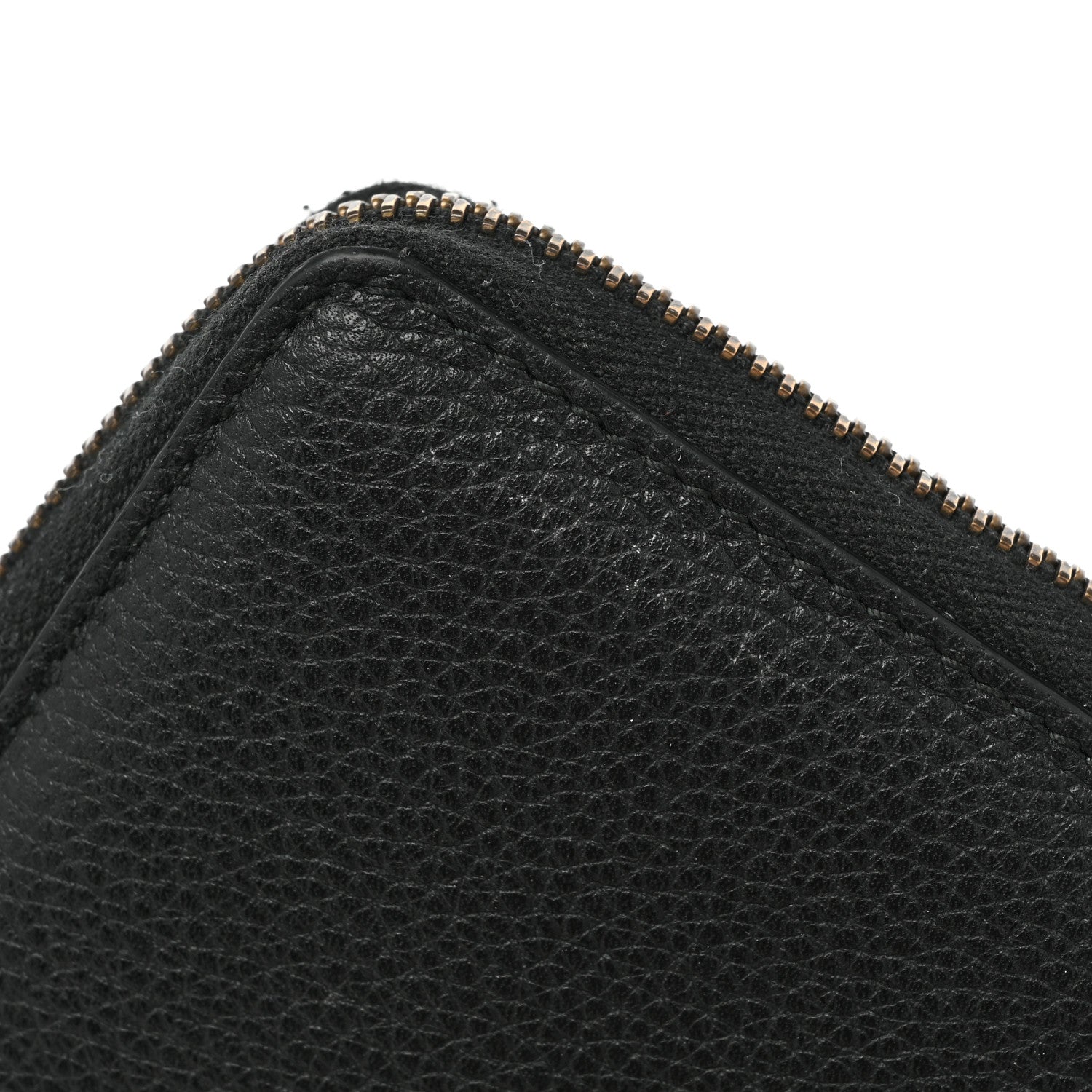 Gucci Calfskin Logo Zip Around Wallet Black 12 of 14