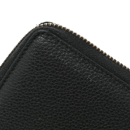 Gucci Calfskin Logo Zip Around Wallet Black 12 of 14