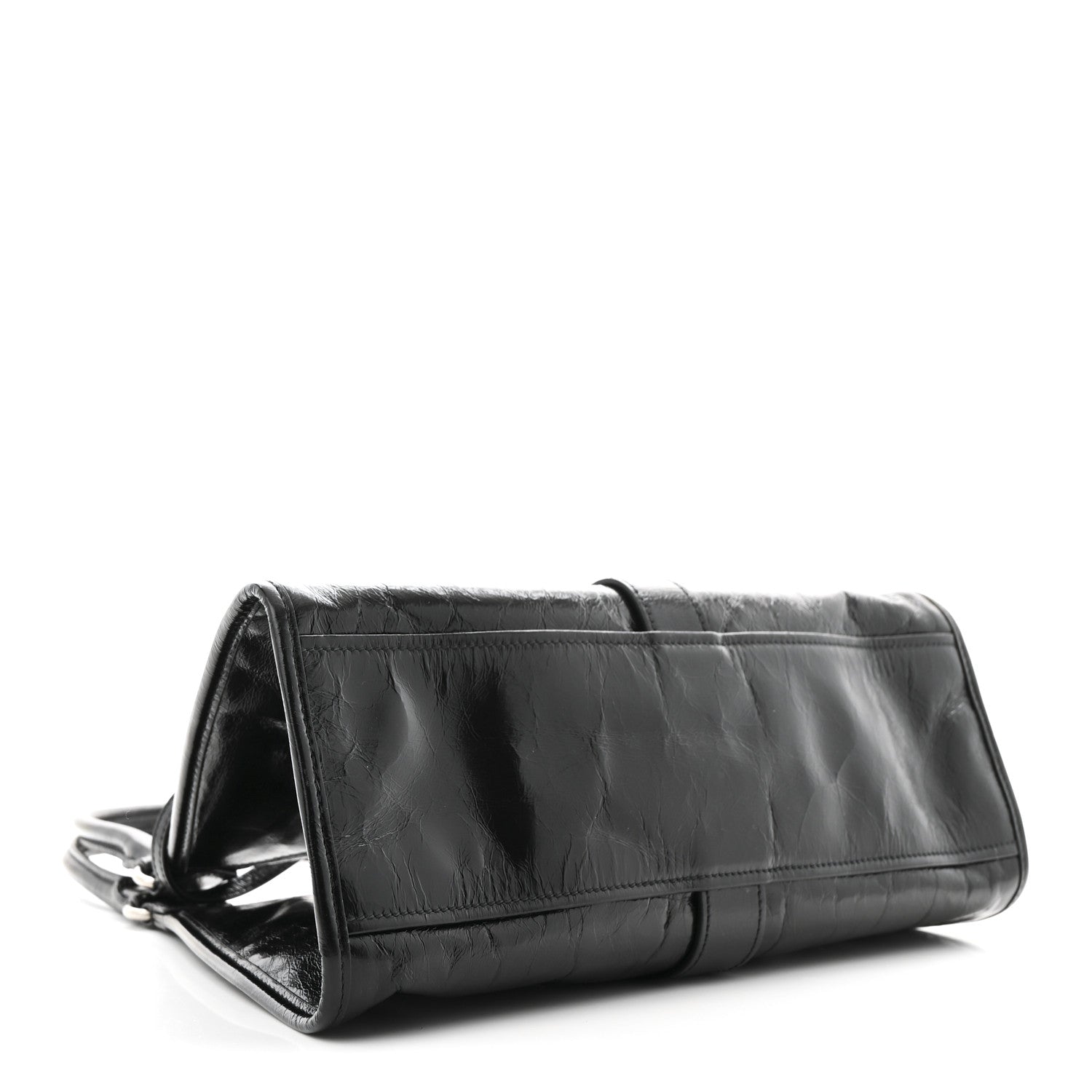 Prada Glossy Calfskin Medium Tote Bag Black 1745749 – FASHIONPHILE