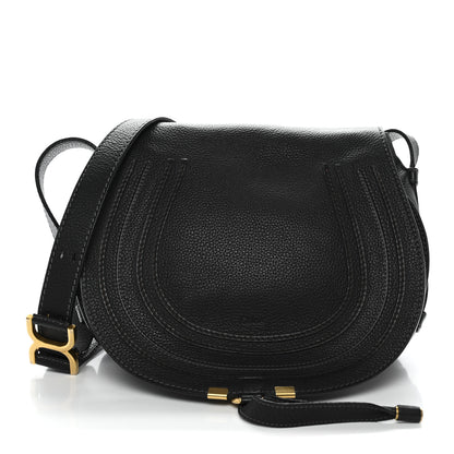 Chloe Calfskin Medium Marcie Round Crossbody Bag Black 1 of 12