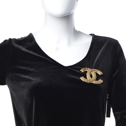 Chanel CC Large Brooch Gold 2 of 5