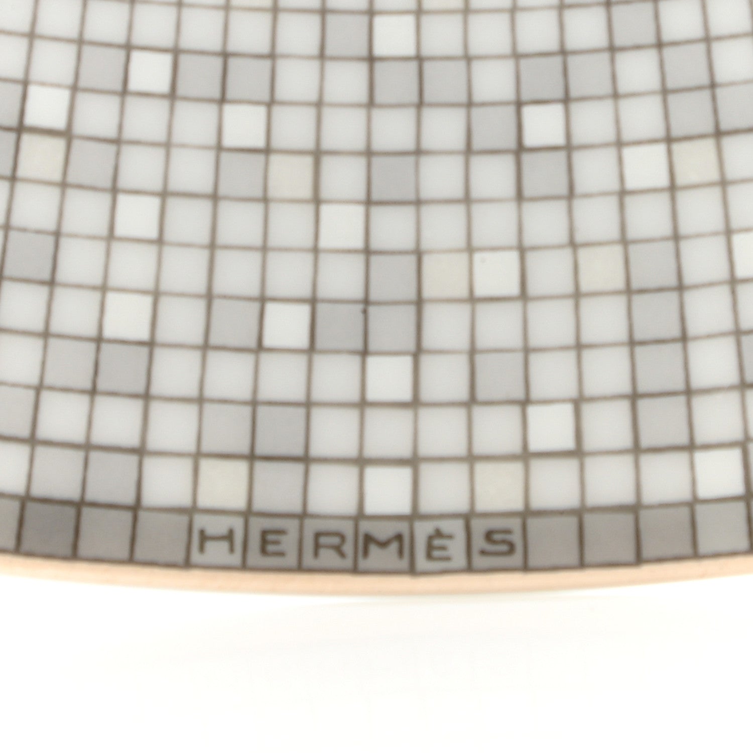 Hermes Porcelain Mosaique Au 24 Platine Presentation Plate Set of 2 4 of 6