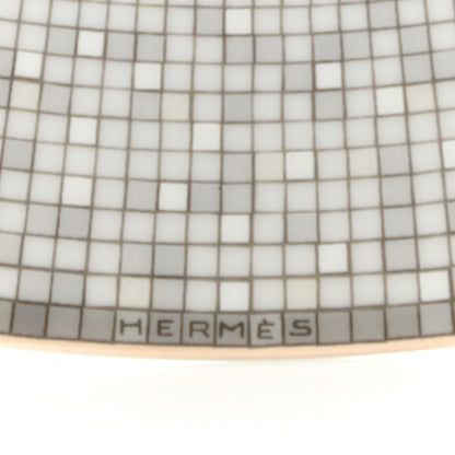 Hermes Porcelain Mosaique Au 24 Platine Presentation Plate Set of 2 4 of 6