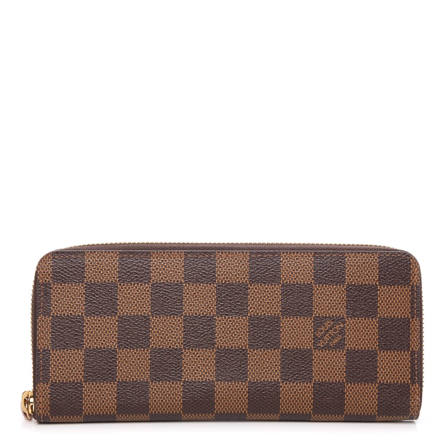 Damier Ebene Clemence Wallet Rose Ballerine