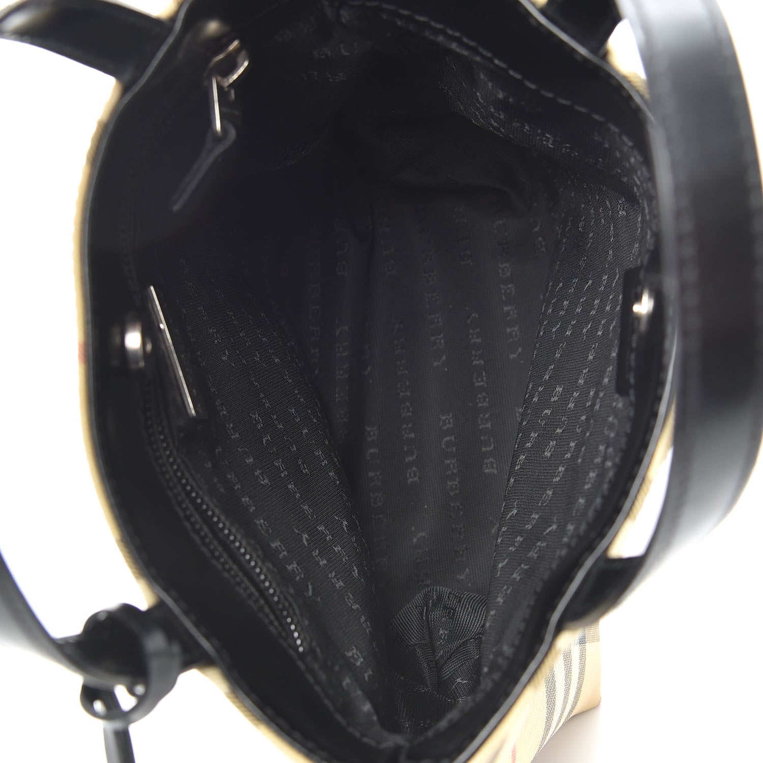 Burberry House Check Small Tote Black 5 of 8