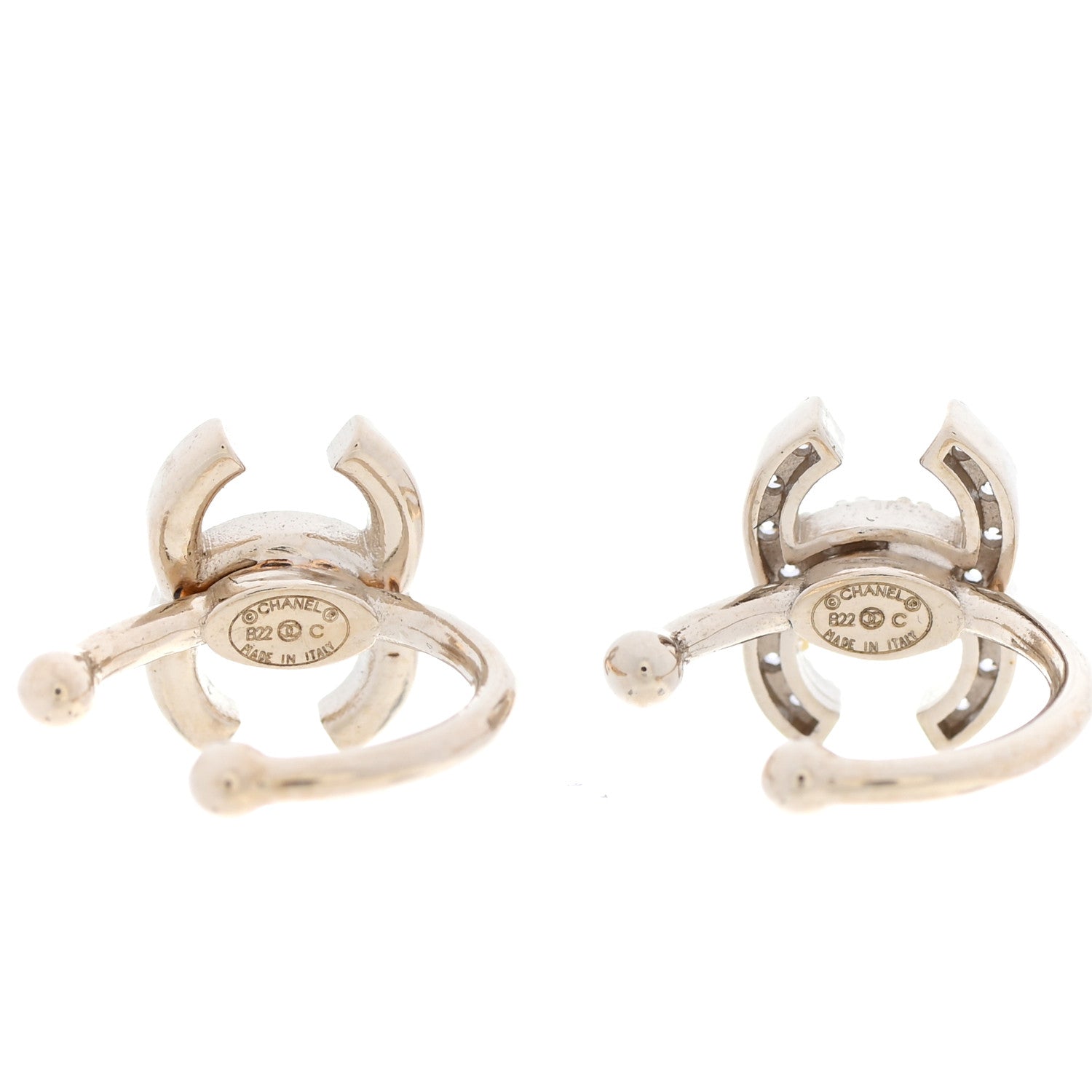 Chanel Metal Strass Lip Ring Set Gold 4 of 4