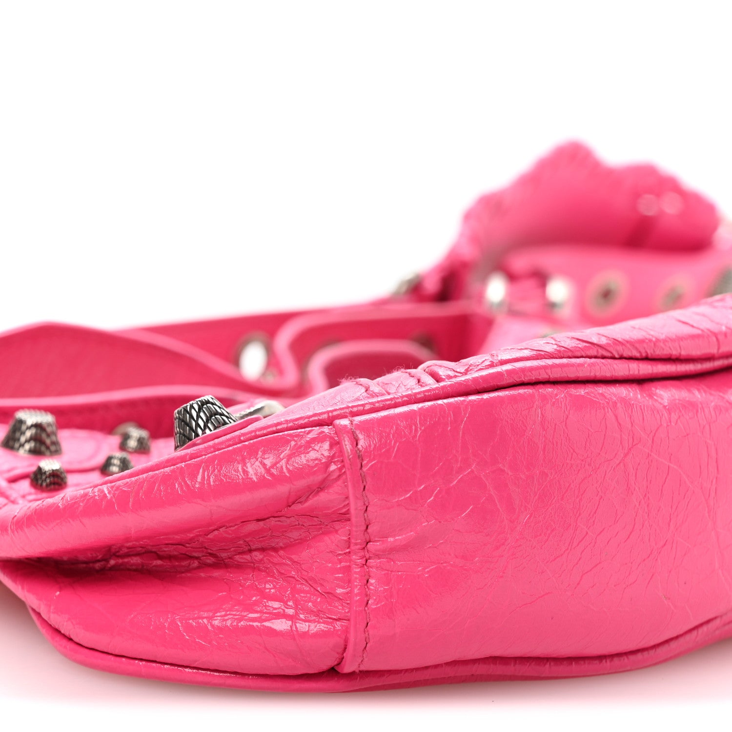 Balenciaga Agneau Arena Le Cagole Shoulder Bag XS Hot Pink 1875382 Balenciaga Agneau Arena Le Cagole Shoulder Bag XS Hot Pink 1875382