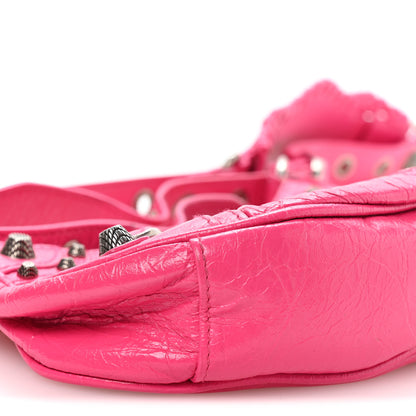 Balenciaga Agneau Arena Le Cagole Shoulder Bag XS Hot Pink 10 of 11