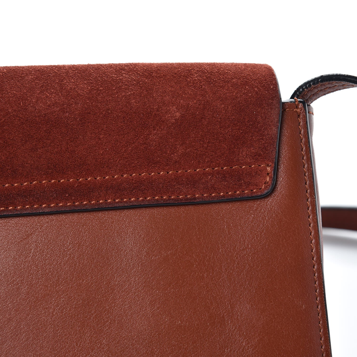 Chloe Suede Calfskin Small Faye Shoulder Bag Saffron Red 12 of 17