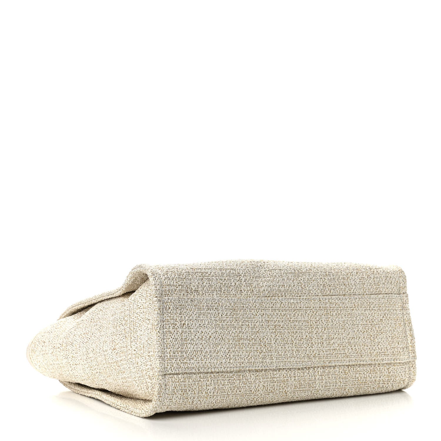 Chanel Lurex Boucle Small Deauville Tote Ivory 4 of 10