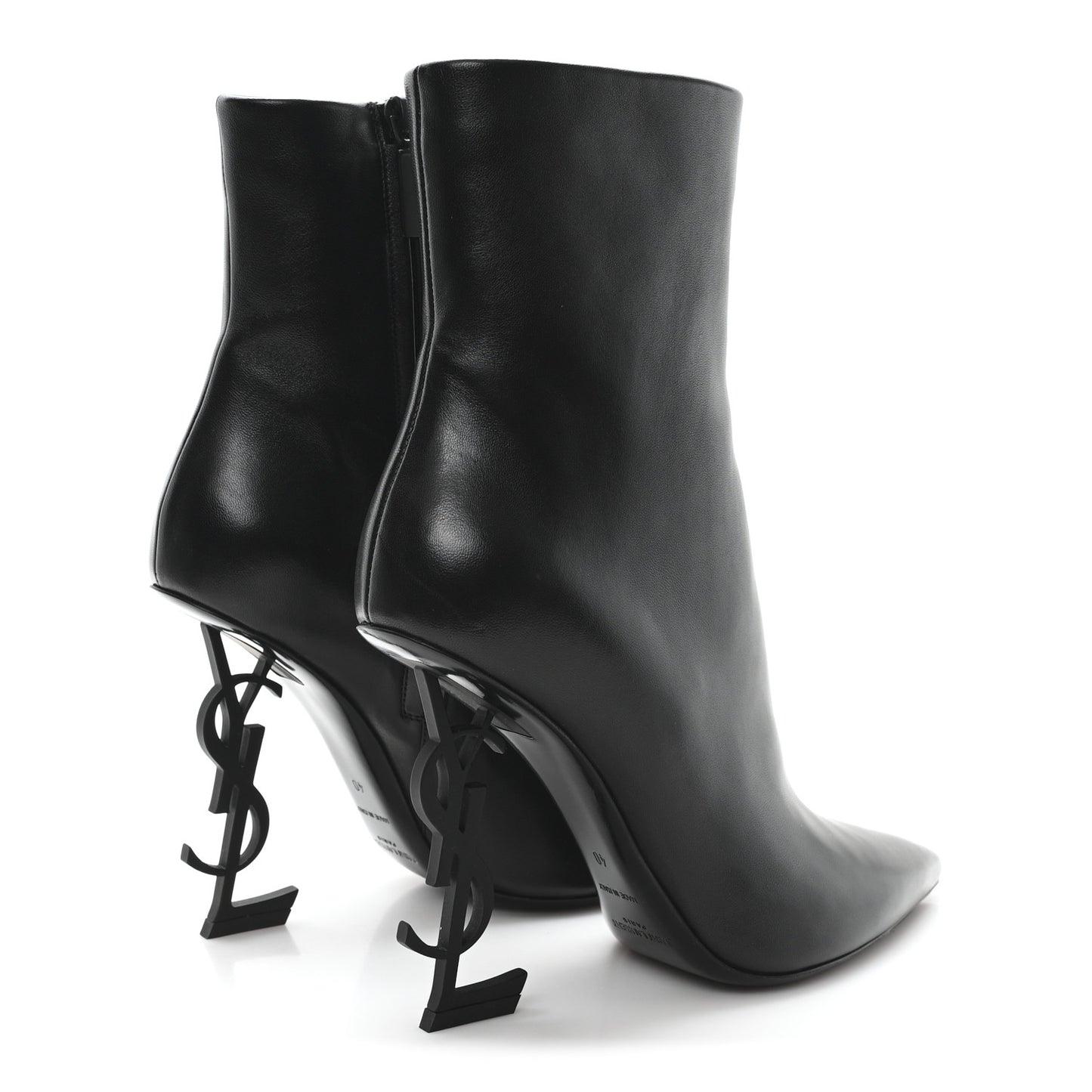 Calfskin Opyum Ankle Boots 40 Black
