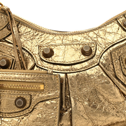 Balenciaga Metallic Agneau Arena Le Cagole Shoulder Bag XS Gold 9 of 17
