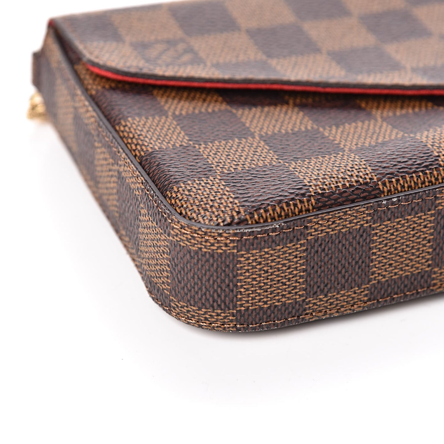 Damier Ebene Pochette Felicie Chain Wallet