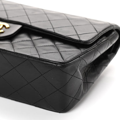 Chanel Lambskin Quilted Medium Double Flap Black 10 of 10