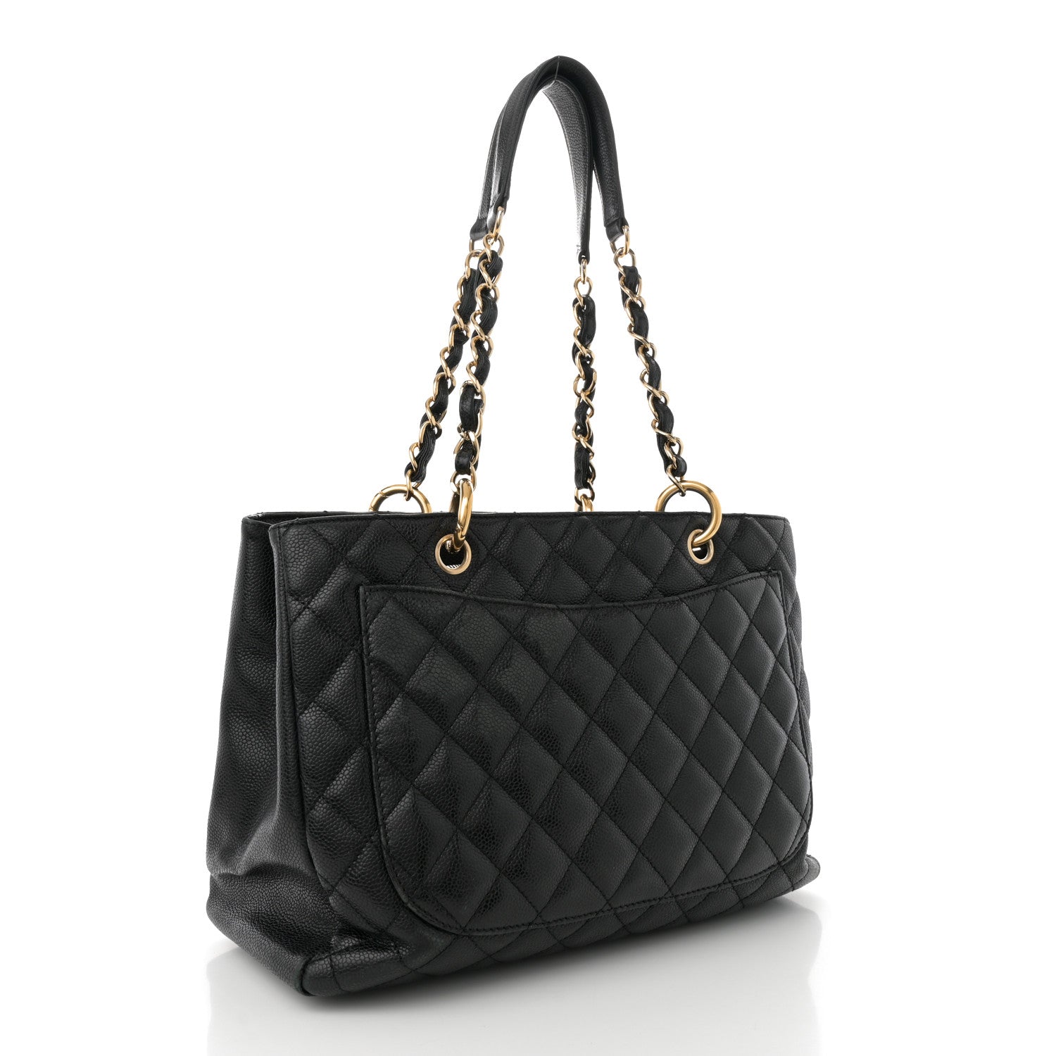 Chanel Caviar Quilted Grand Shopping Tote GST Black 3 of 15