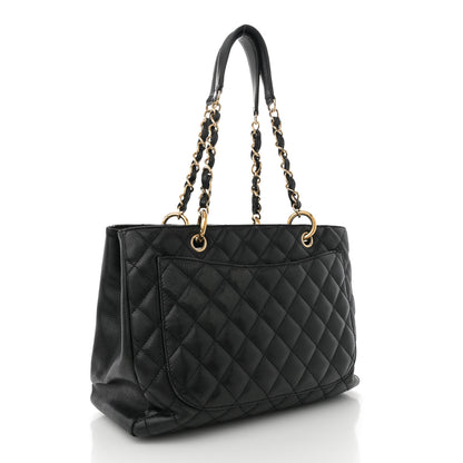 Chanel Caviar Quilted Grand Shopping Tote GST Black 3 of 15