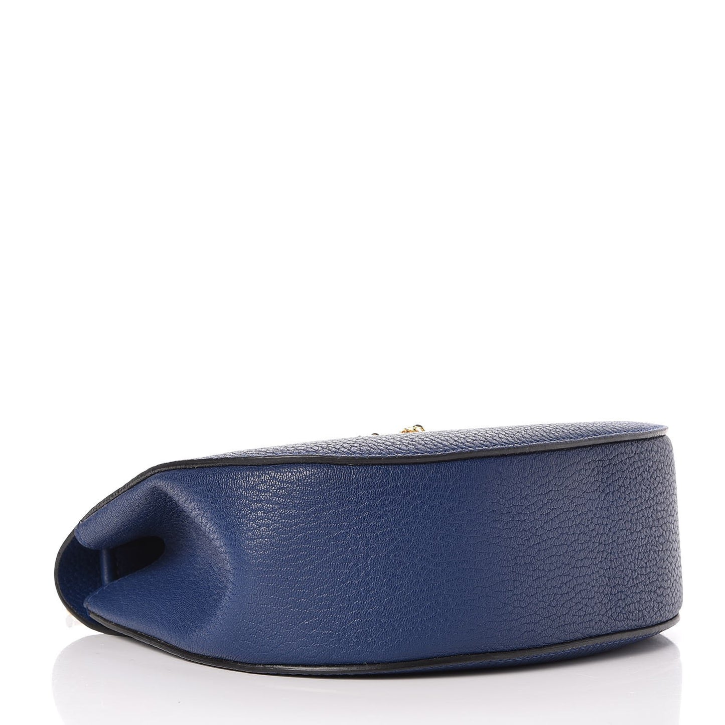 Grained Lambskin Drew Shoulder Bag Royal Navy