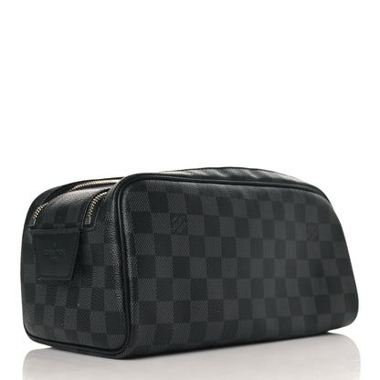 Louis Vuitton Damier Graphite Dopp Kit Toilet Pouch 3 of 9