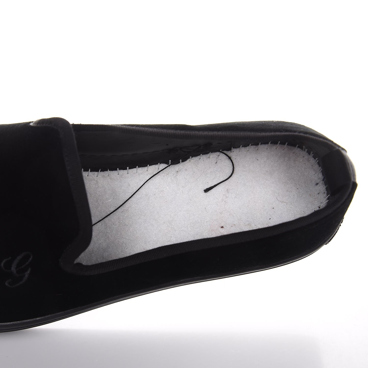 Gucci Velvet Mens Slip On Sneakers 9.5 Black 11 of 12