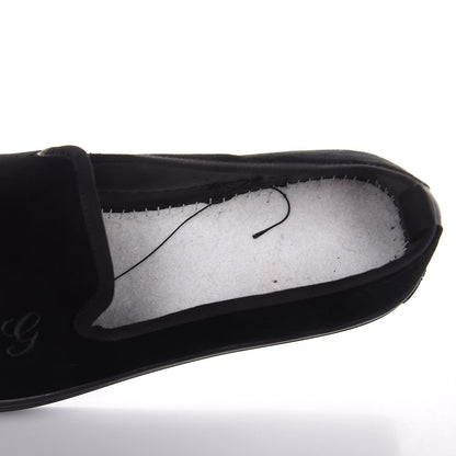 Gucci Velvet Mens Slip On Sneakers 9.5 Black 11 of 12