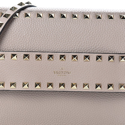 Valentino Garavani Pebbled Calfskin Rockstud Side Slip Crossbody Poudre 6 of 11